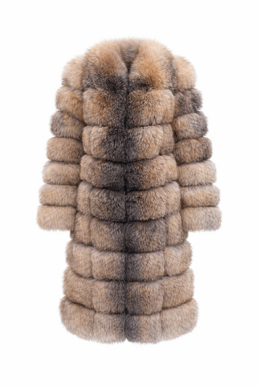 Frost Otoban Real Fur Coat – Detachable Sleeves & Zip-Off Hem | Convertible Long to Short Luxury Fur Jacket